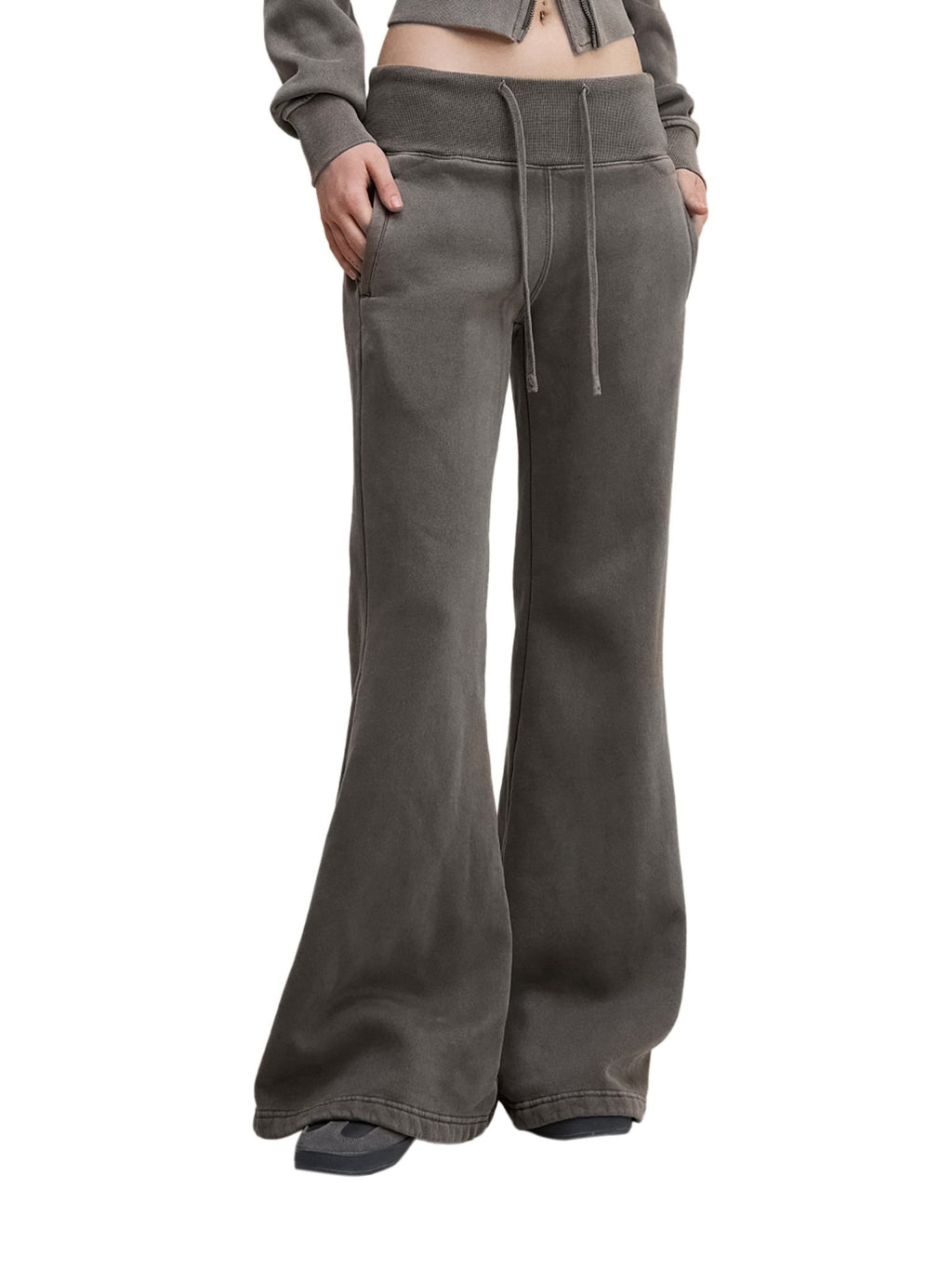 Vintage Washed Flared Fleece Pants - Tara's Tiny Treasures