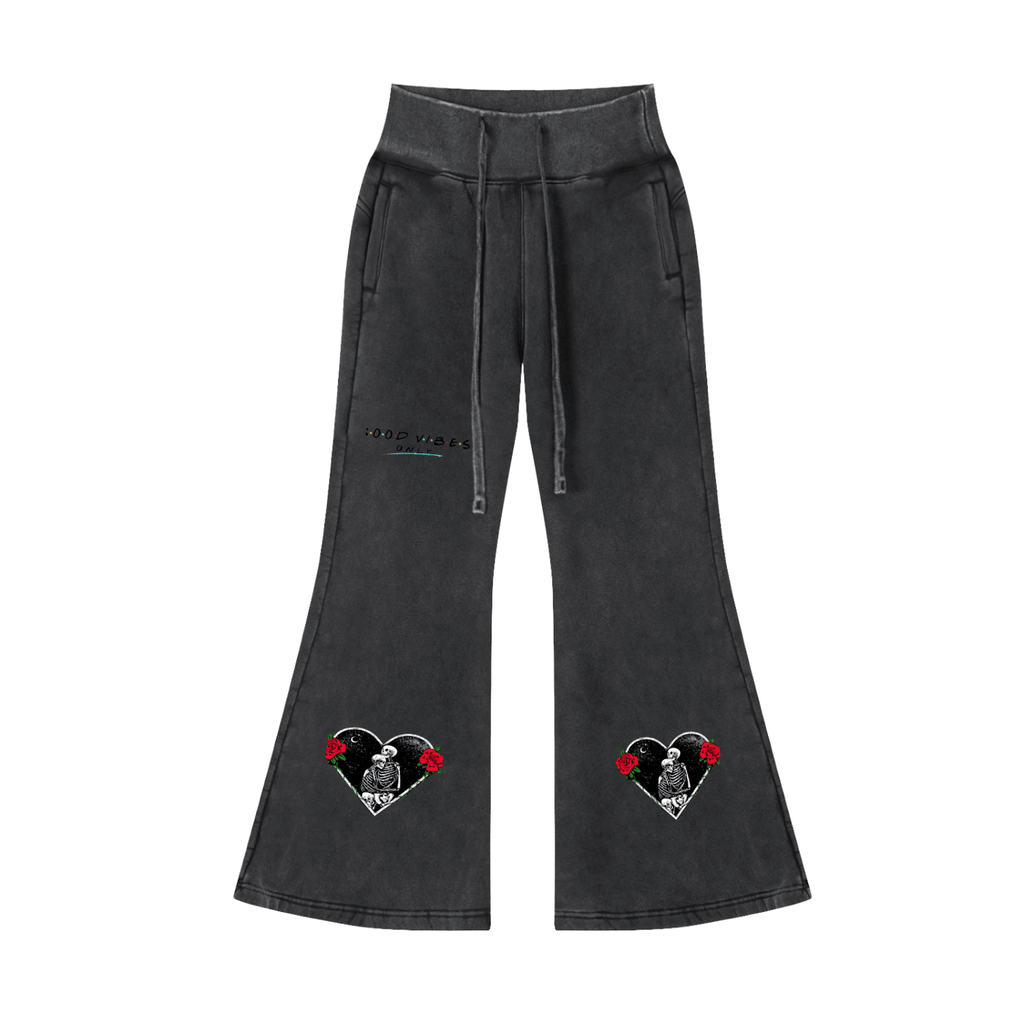 Vintage Washed Flared Fleece Pants - Tara's Tiny Treasures