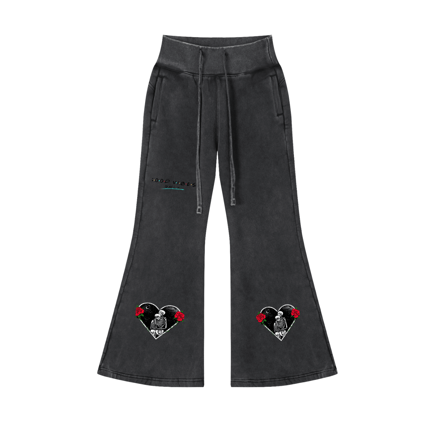 Vintage Washed Flared Fleece Pants - Tara's Tiny Treasures