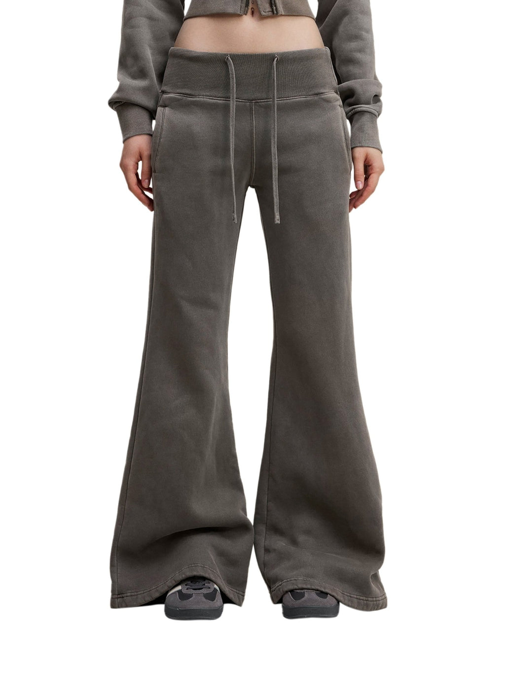 Vintage Washed Flared Fleece Pants - Tara's Tiny Treasures