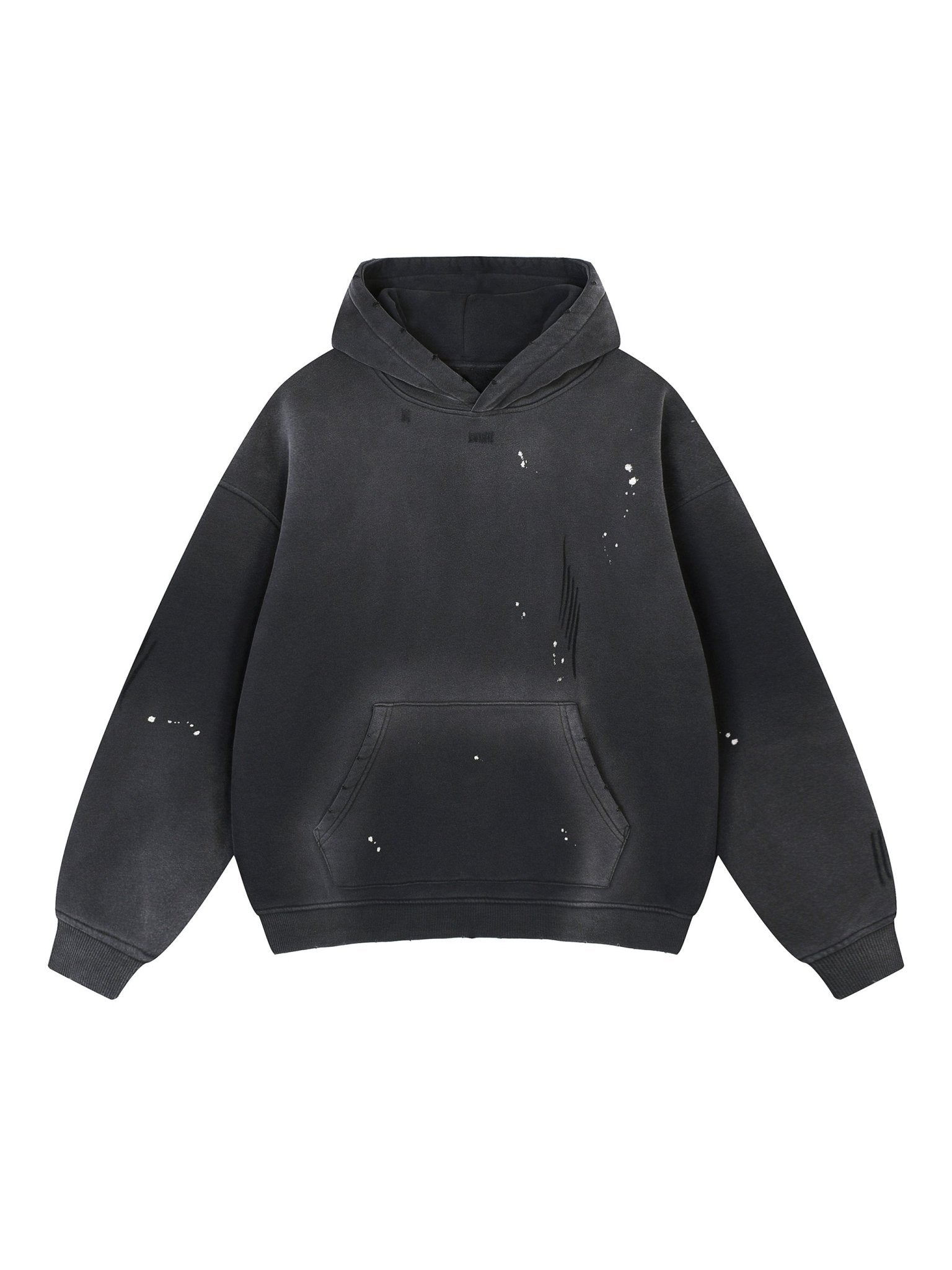 Vintage Washed Frayed Fleece Hoodie - Tara's Tiny Treasures