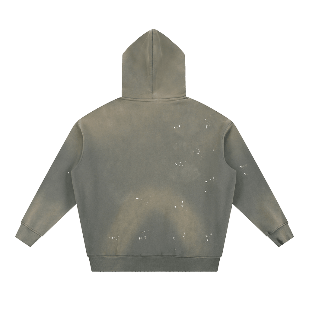 Vintage Washed Frayed Fleece Hoodie - Tara's Tiny Treasures