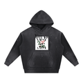 Vintage Washed Frayed Fleece Hoodie - Tara's Tiny Treasures