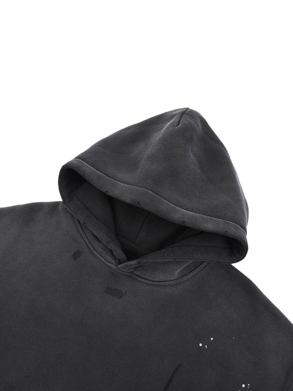 Vintage Washed Frayed Fleece Hoodie - Tara's Tiny Treasures
