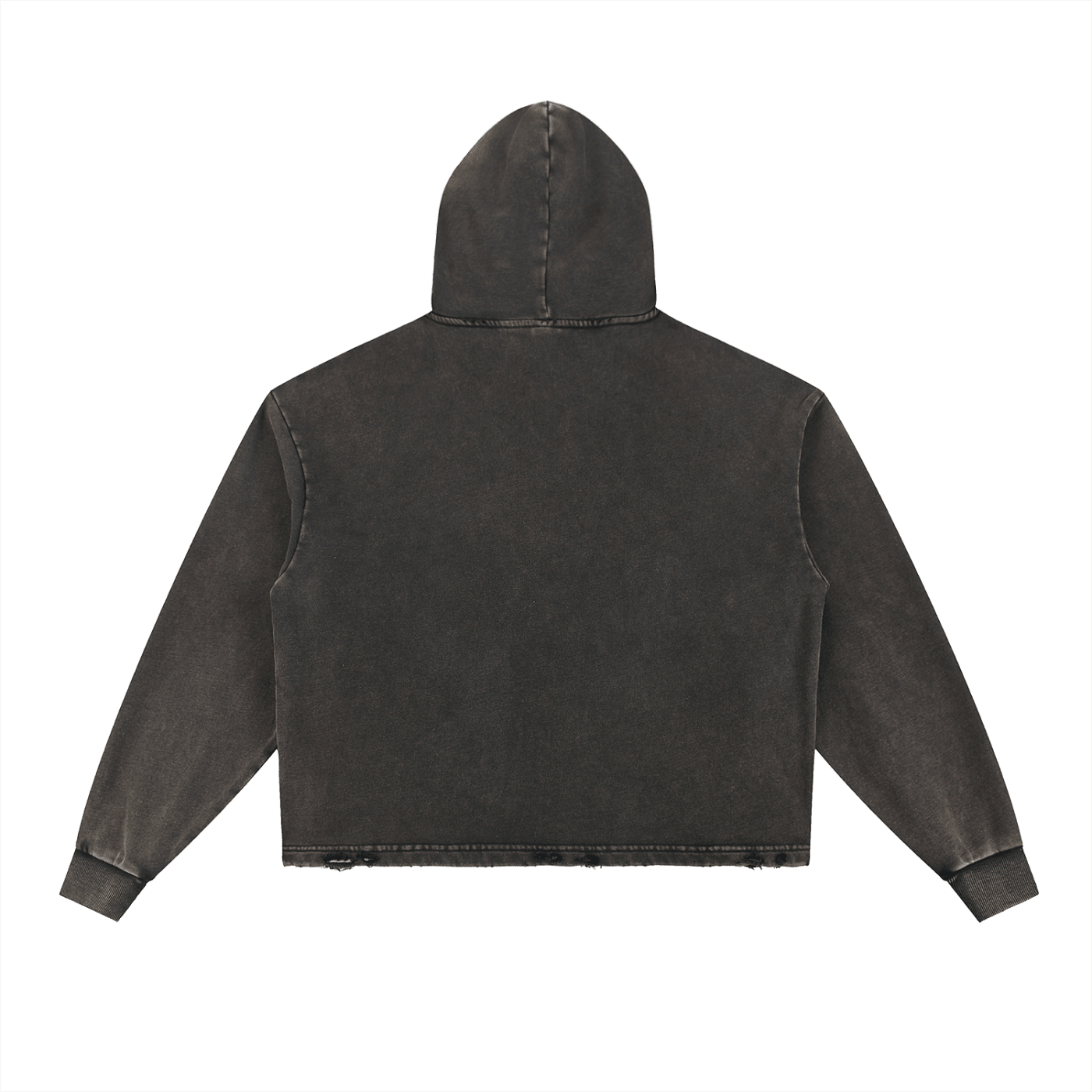 Vintage Washed Frayed-Hem Hoodie - Tara's Tiny Treasures