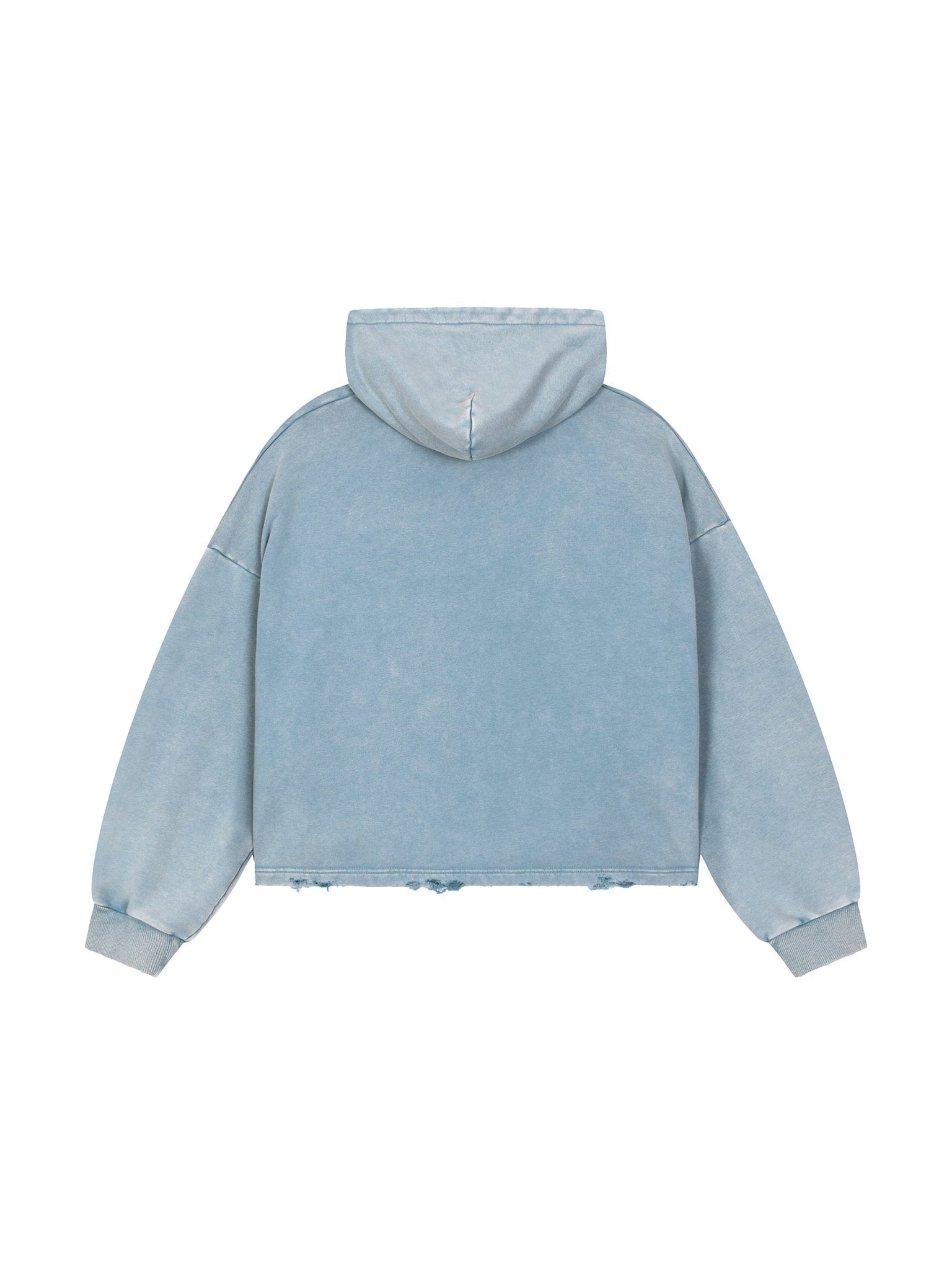 Vintage Washed Frayed-Hem Hoodie - Tara's Tiny Treasures