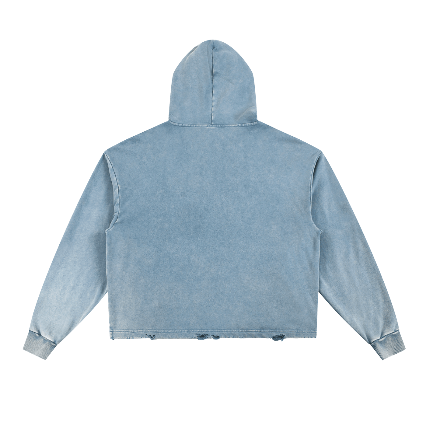 Vintage Washed Frayed-Hem Hoodie - Tara's Tiny Treasures