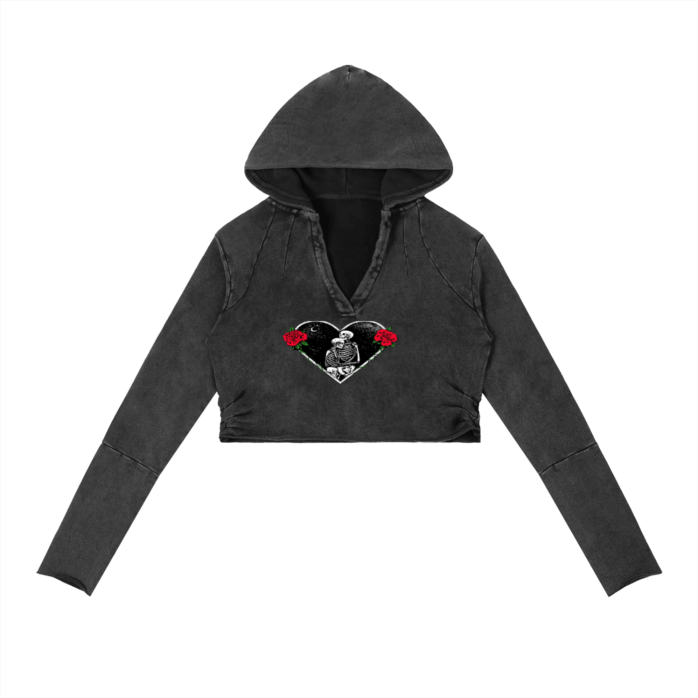 Vintage Washed Raw Edge Hoodie - Tara's Tiny Treasures
