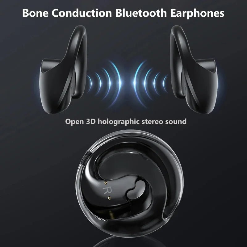Wireless Bluetooth AI Real-time Language Translation Earphones 144 Languages Ear Hanging Headphone Translator For Busine - Tara's Tiny Treasures