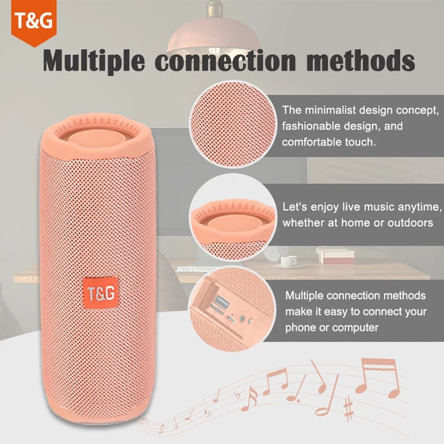 Wireless Portable Bluetooth Speaker Caixa De Som Blutooth Music Sound Box For Radio FM Subwoofer Blootooth Audio Hand Free Baffe - Tara's Tiny Treasures