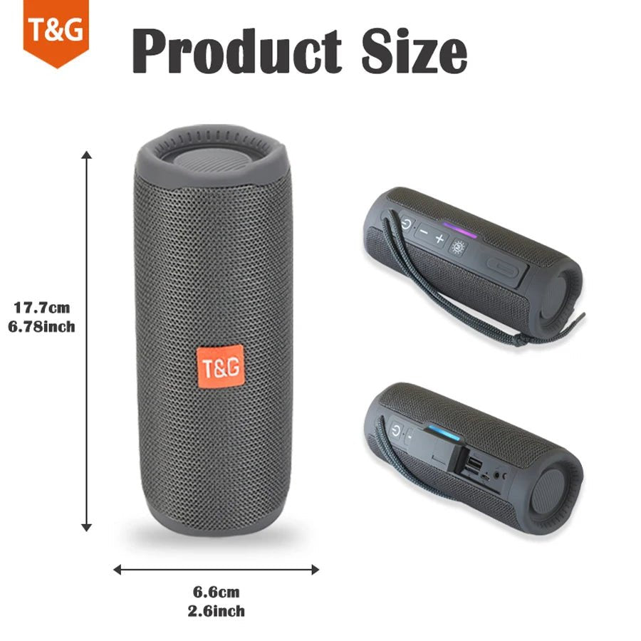 Wireless Portable Bluetooth Speaker Caixa De Som Blutooth Music Sound Box For Radio FM Subwoofer Blootooth Audio Hand Free Baffe - Tara's Tiny Treasures