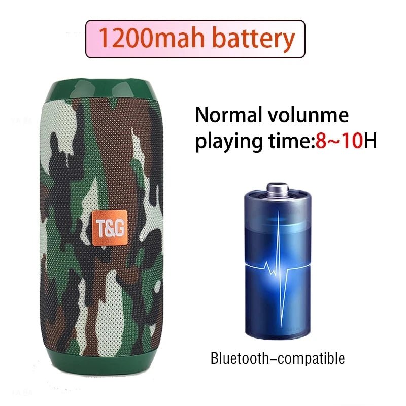 Wireless Portable Bluetooth Speaker Caixa De Som Blutooth Music Sound Box For Radio FM Subwoofer Blootooth Audio Hand Free Baffe - Tara's Tiny Treasures