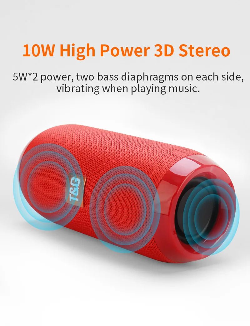 Wireless Portable Bluetooth Speaker Caixa De Som Blutooth Music Sound Box For Radio FM Subwoofer Blootooth Audio Hand Free Baffe - Tara's Tiny Treasures
