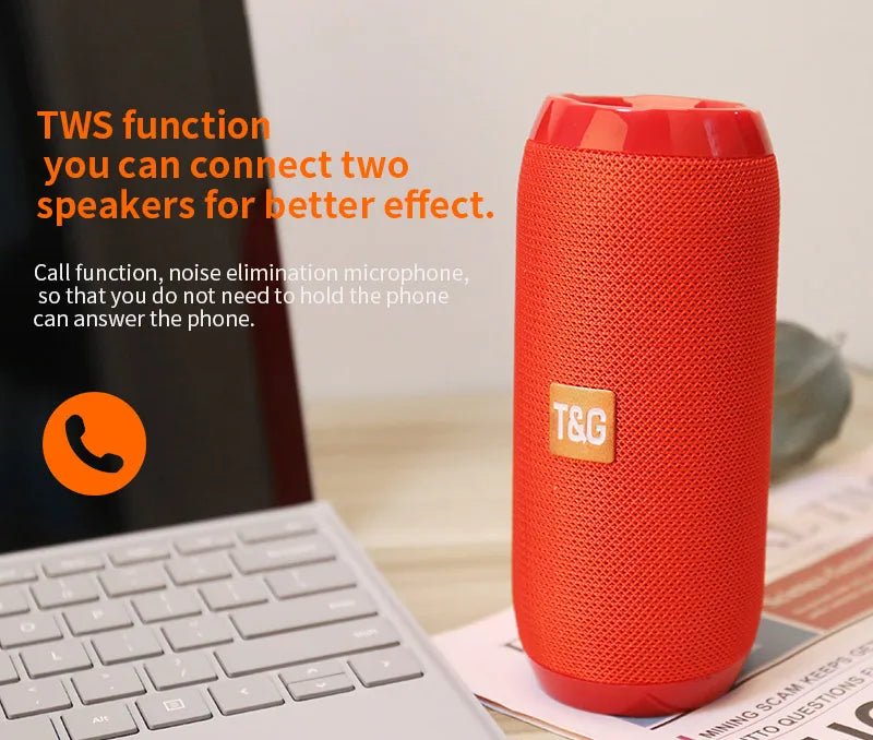 Wireless Portable Bluetooth Speaker Caixa De Som Blutooth Music Sound Box For Radio FM Subwoofer Blootooth Audio Hand Free Baffe - Tara's Tiny Treasures