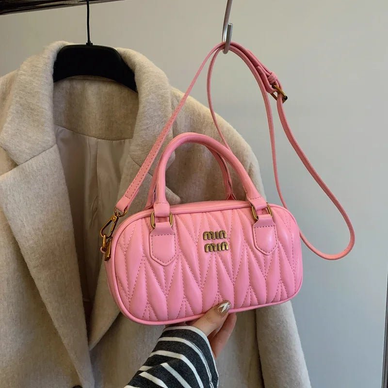 Women Luxury High End Leather Elegant Fashion Shoulder Bag Designer Classic Tote Handbag For Urban Commuter Lifestyle Wear - Tara's Tiny Treasures