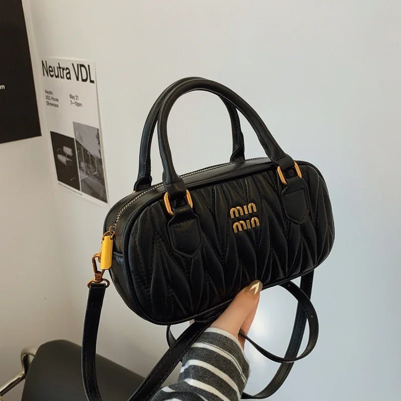 Women Luxury High End Leather Elegant Fashion Shoulder Bag Designer Classic Tote Handbag For Urban Commuter Lifestyle Wear - Tara's Tiny Treasures