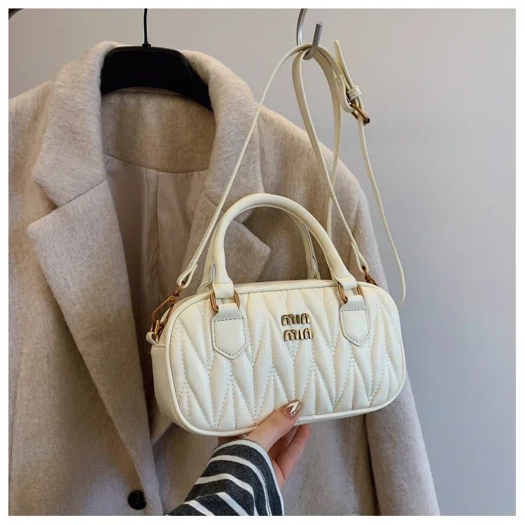 Women Luxury High End Leather Elegant Fashion Shoulder Bag Designer Classic Tote Handbag For Urban Commuter Lifestyle Wear - Tara's Tiny Treasures