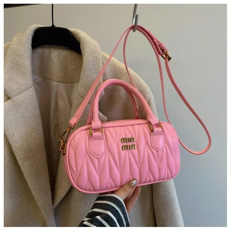 Women Luxury High End Leather Elegant Fashion Shoulder Bag Designer Classic Tote Handbag For Urban Commuter Lifestyle Wear - Tara's Tiny Treasures
