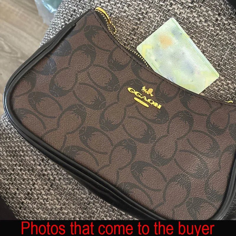 Women's Chain Bags Pvc Geometric Print Handbag Shoulder Crossbody Bag Women's Underarm Bag Suitable For Daily Outfit Matching - Tara's Tiny Treasures
