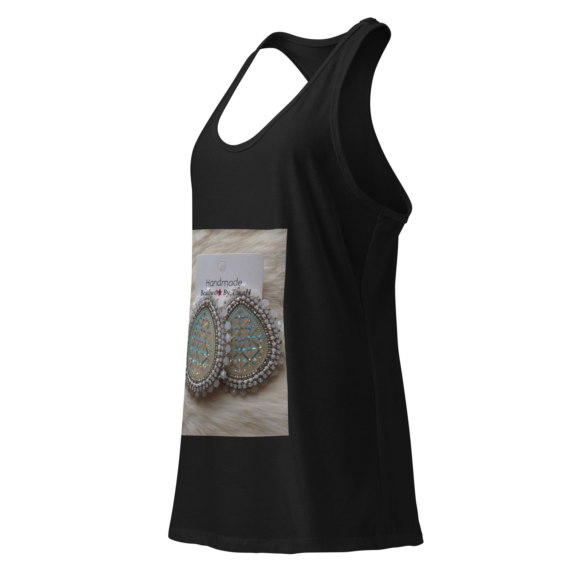 Women’s fitted racerback tank top - Tara's Tiny Treasures