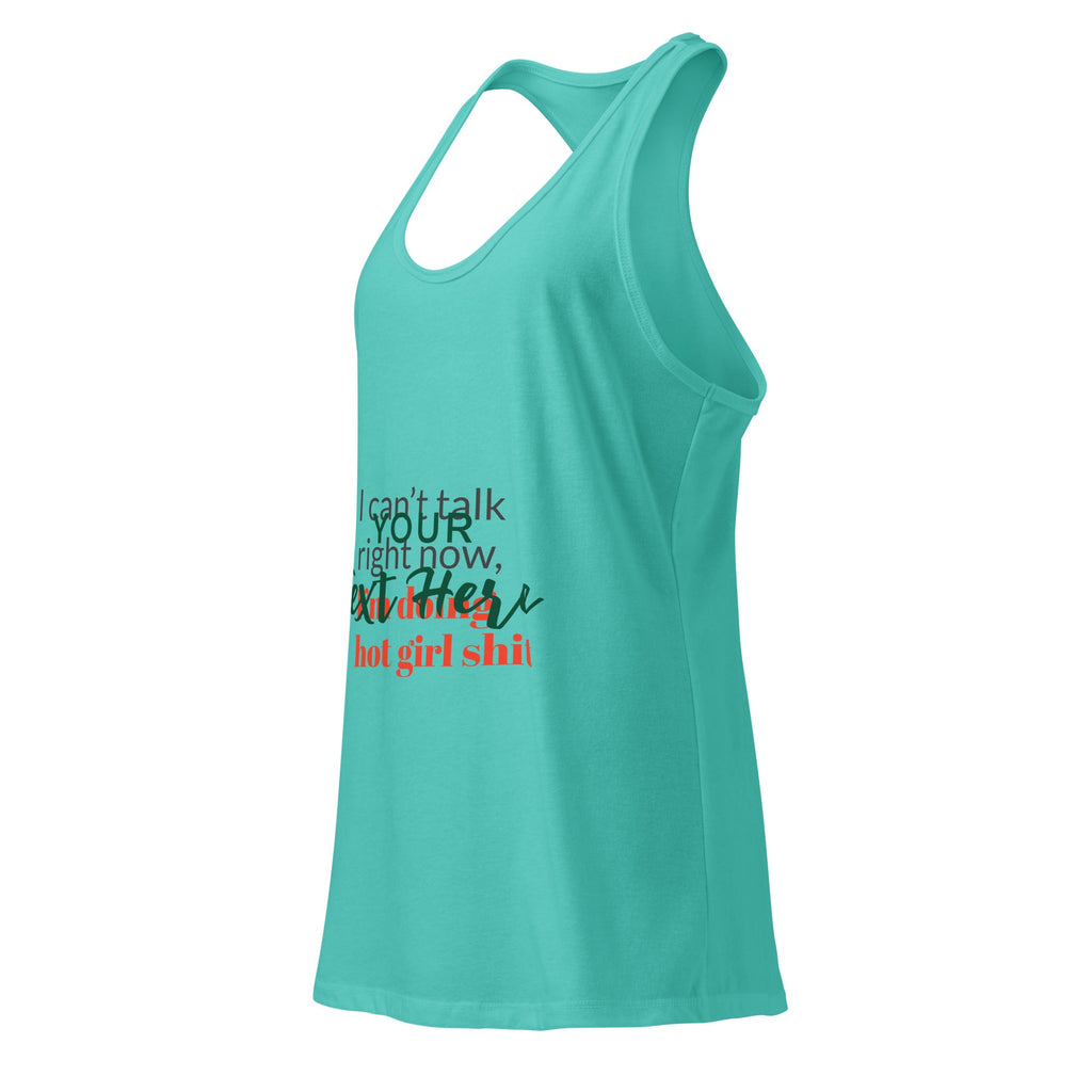 Women’s fitted racerback tank top - Tara's Tiny Treasures