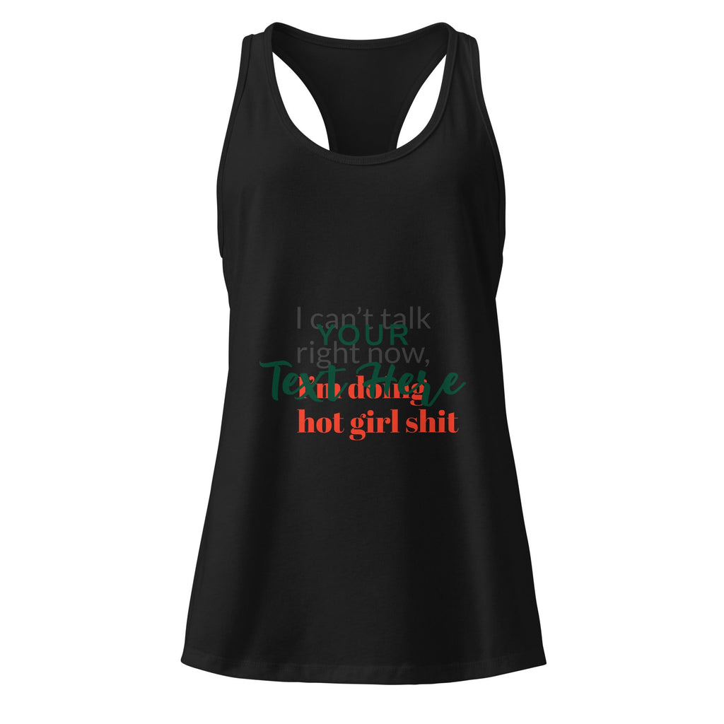 Women’s fitted racerback tank top - Tara's Tiny Treasures