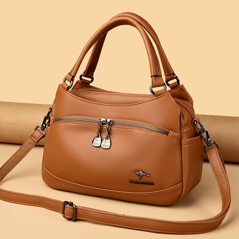 Women's Handbags Trend 2024 Designer Female Leather Shoulder Bags Luxury Brand Ladies Hand Bags Large Capacity Shopping Bag Sac - Tara's Tiny Treasures