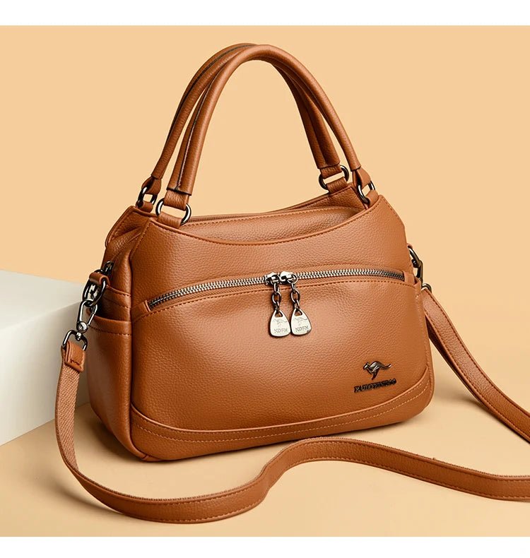 Women's Handbags Trend 2024 Designer Female Leather Shoulder Bags Luxury Brand Ladies Hand Bags Large Capacity Shopping Bag Sac - Tara's Tiny Treasures