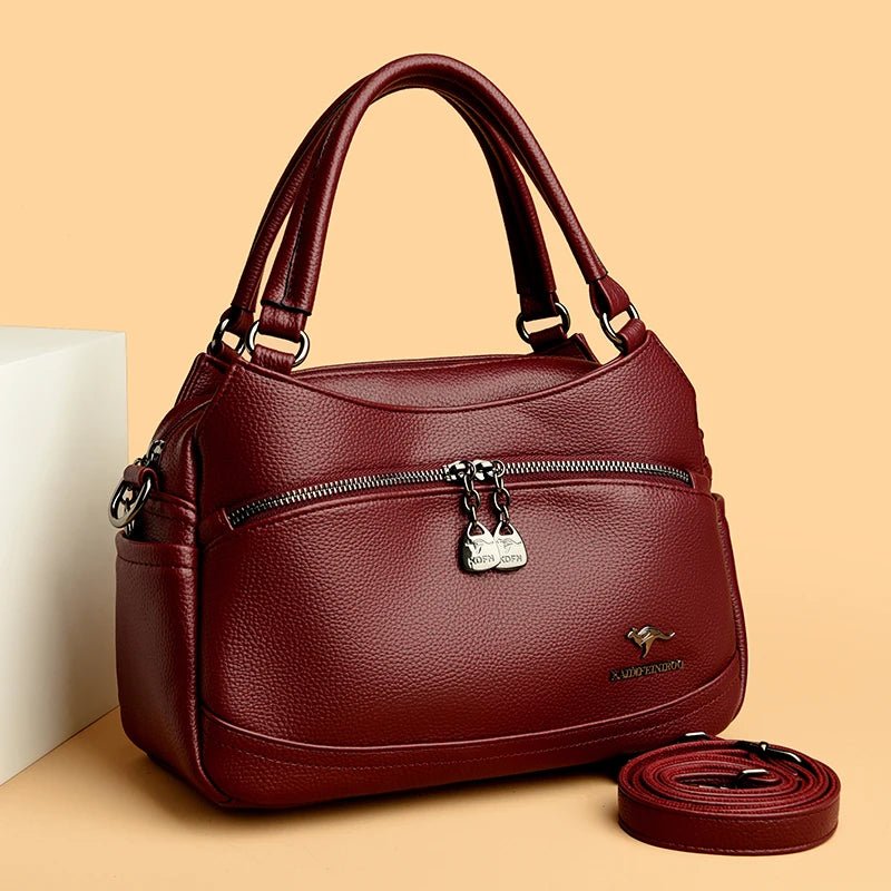 Women's Handbags Trend 2024 Designer Female Leather Shoulder Bags Luxury Brand Ladies Hand Bags Large Capacity Shopping Bag Sac - Tara's Tiny Treasures