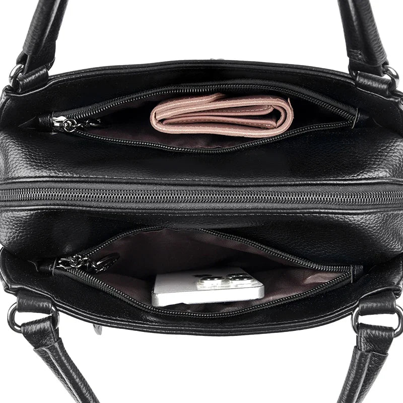 Women's Handbags Trend 2024 Designer Female Leather Shoulder Bags Luxury Brand Ladies Hand Bags Large Capacity Shopping Bag Sac - Tara's Tiny Treasures