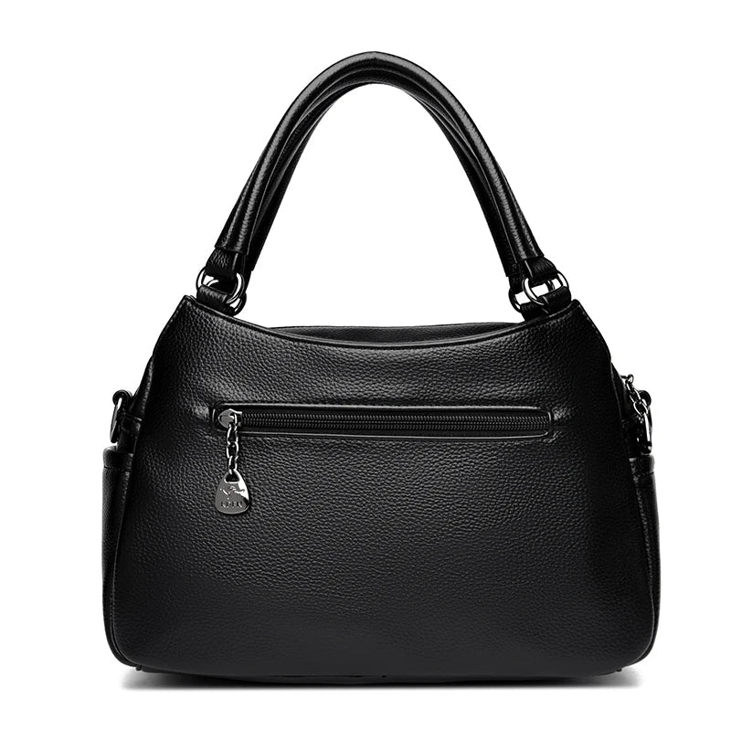 Women's Handbags Trend 2024 Designer Female Leather Shoulder Bags Luxury Brand Ladies Hand Bags Large Capacity Shopping Bag Sac - Tara's Tiny Treasures
