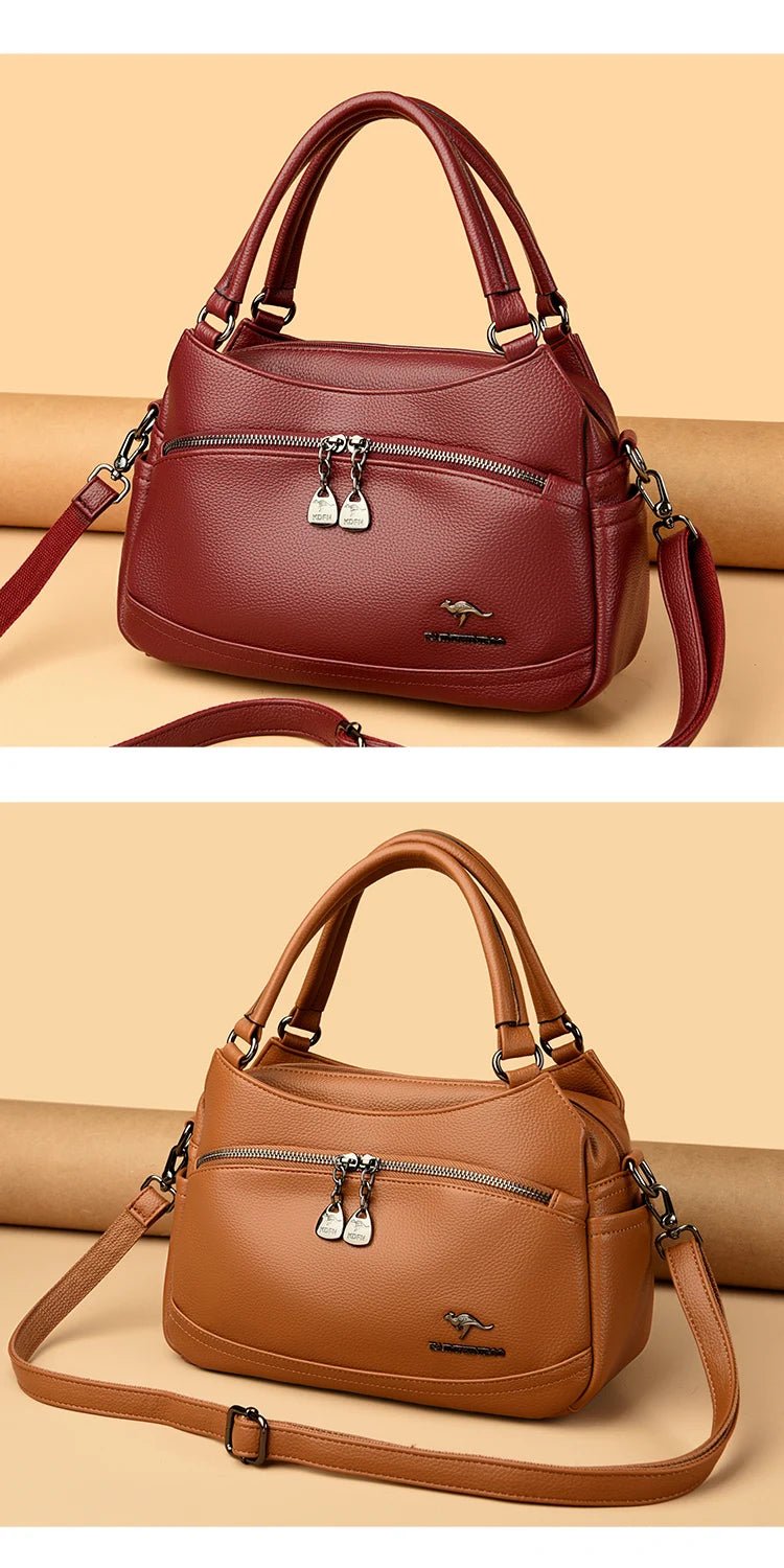Women's Handbags Trend 2024 Designer Female Leather Shoulder Bags Luxury Brand Ladies Hand Bags Large Capacity Shopping Bag Sac - Tara's Tiny Treasures