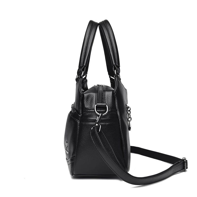 Women's Handbags Trend 2024 Designer Female Leather Shoulder Bags Luxury Brand Ladies Hand Bags Large Capacity Shopping Bag Sac - Tara's Tiny Treasures