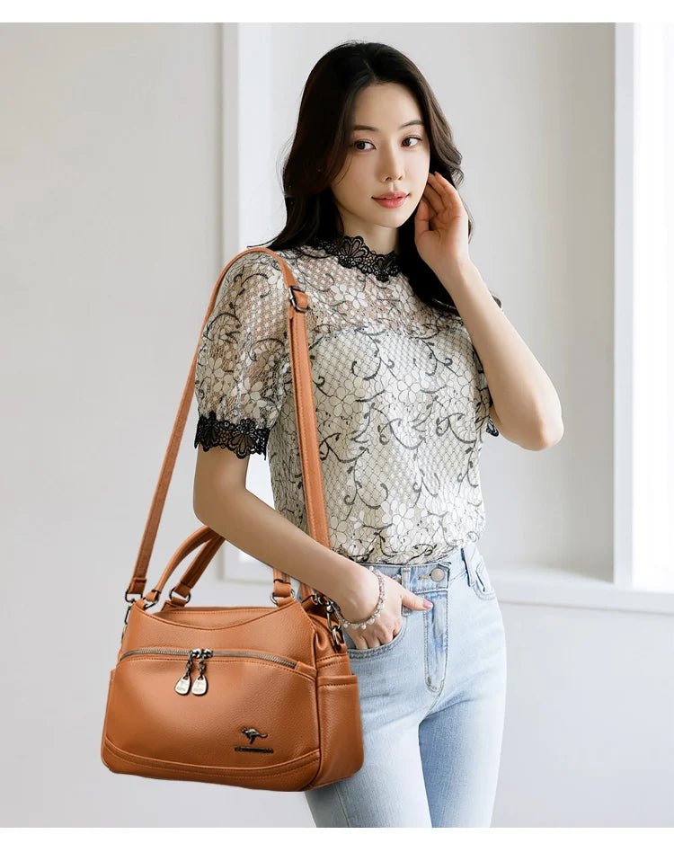 Women's Handbags Trend 2024 Designer Female Leather Shoulder Bags Luxury Brand Ladies Hand Bags Large Capacity Shopping Bag Sac - Tara's Tiny Treasures