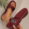 Women's Sandals Luxury Heels Shoes For Summer Woman Sandals Soft Wedges Heeled Sandalias Mujer 2026 Sandals Summer Slippers - Tara's Tiny Treasures