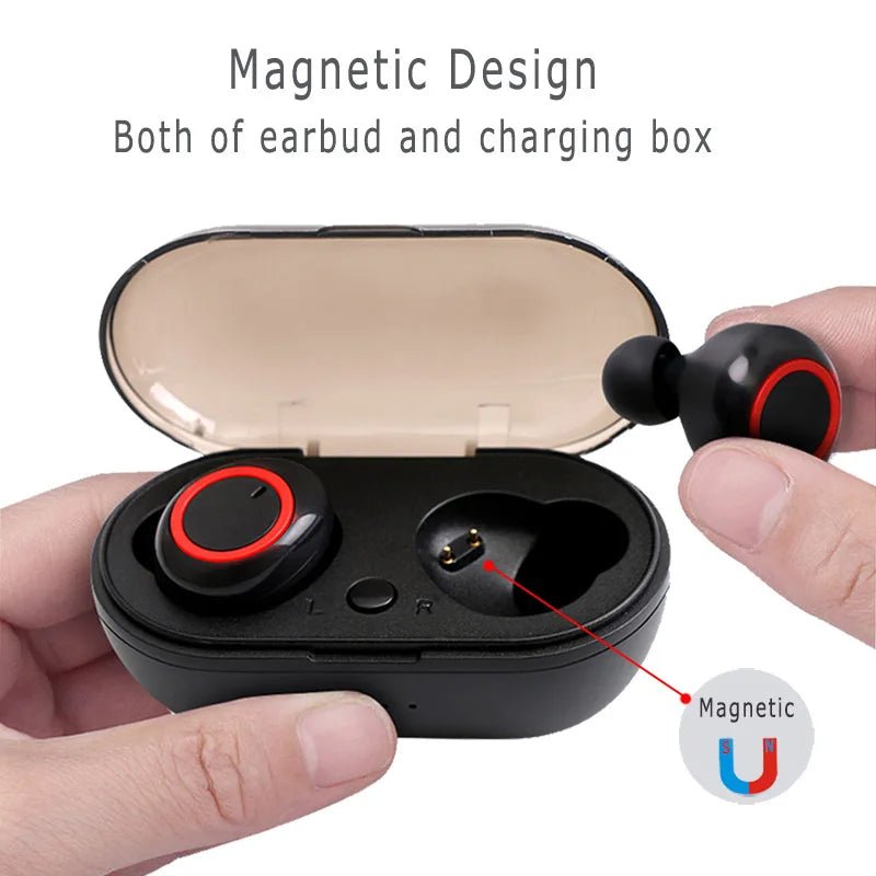 Y50 TWS Wireless Headphones Sport Earphone Bluetooth Gaming Headset Microphone Phone Wireless Earbuds For Xiaomi Huawei LG Phone - Tara's Tiny Treasures
