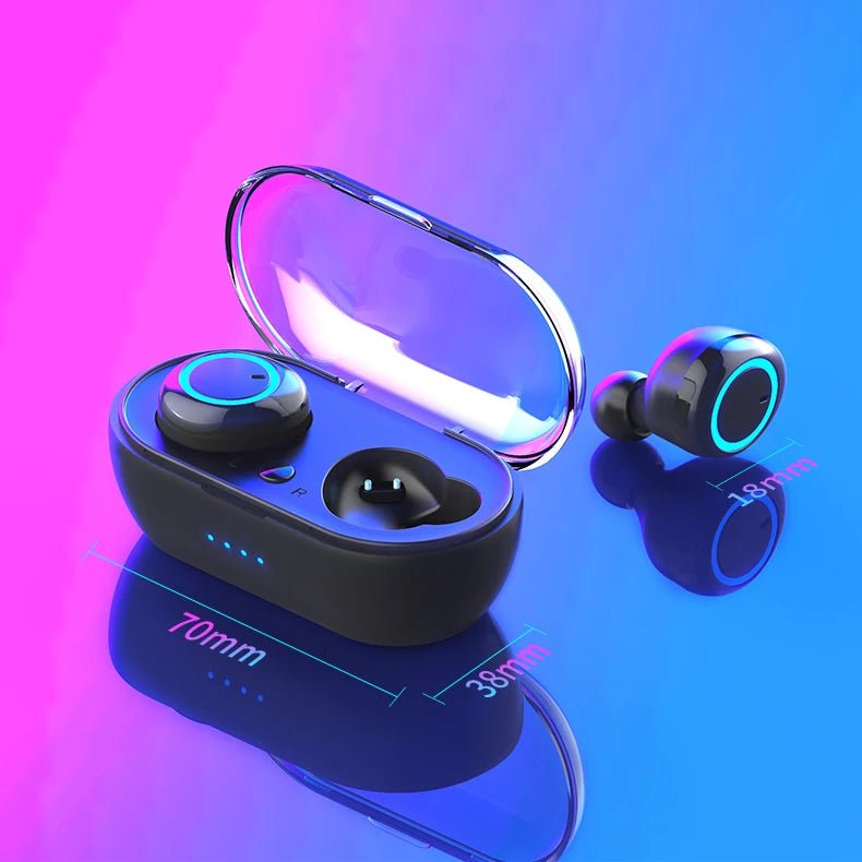 Y50 TWS Wireless Headphones Sport Earphone Bluetooth Gaming Headset Microphone Phone Wireless Earbuds For Xiaomi Huawei LG Phone - Tara's Tiny Treasures