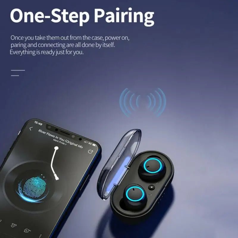Y50 TWS Wireless Headphones Sport Earphone Bluetooth Gaming Headset Microphone Phone Wireless Earbuds For Xiaomi Huawei LG Phone - Tara's Tiny Treasures