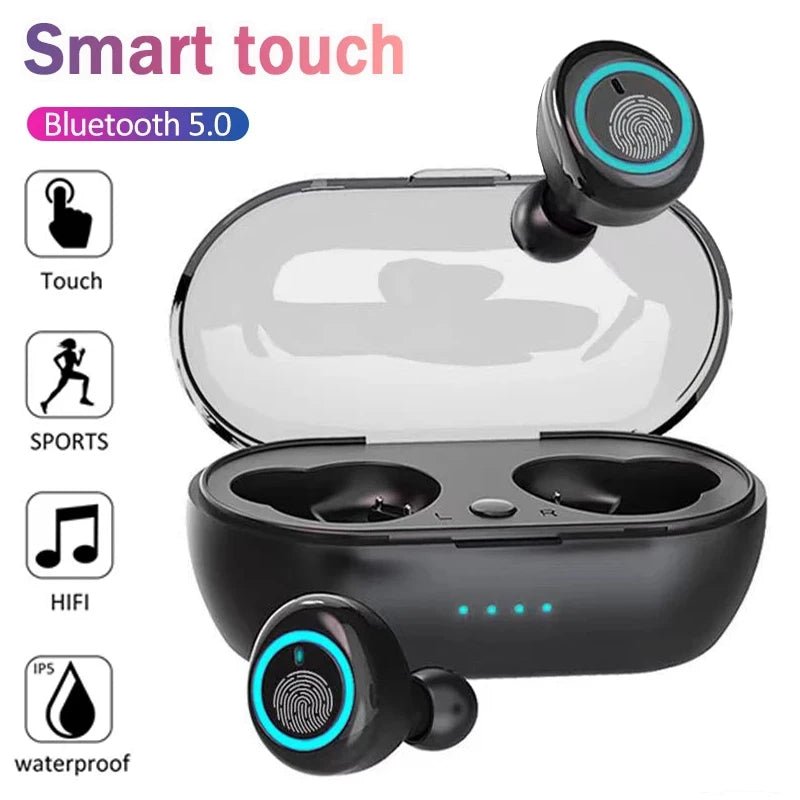 Y50 TWS Wireless Headphones Sport Earphone Bluetooth Gaming Headset Microphone Phone Wireless Earbuds For Xiaomi Huawei LG Phone - Tara's Tiny Treasures
